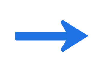 blue arrow symbol points right side direction