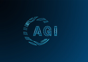 Fototapeta premium AGI low poly letter logo vector design. AGI lower poly logo design. AGI unique low poly logo design.