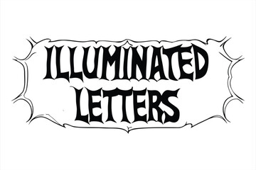 Gothic illuminated letter