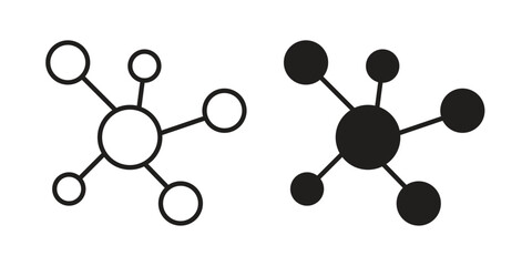 Hub icon vector illustration. Flat design. Graphic design vector symbols.