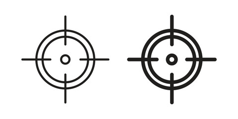 Gun target icon vector illustration. Flat design. Graphic design vector symbols.