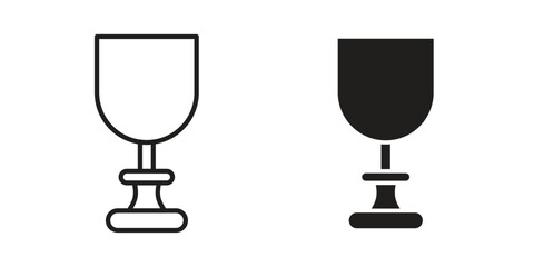 Goblet icon vector illustration. Flat design. Graphic design vector symbols.