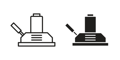 Floor sanding machine icon vector illustration. Flat design. Graphic design vector symbols.