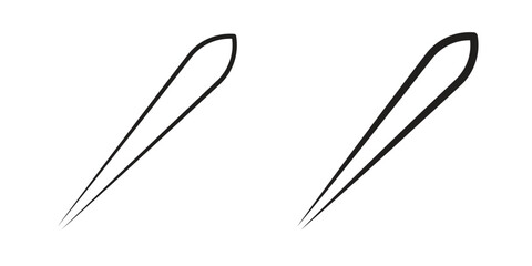 Eyebrow tweezers icon vector illustration. Flat design. Graphic design vector symbols.