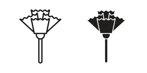 Fototapeta premium Carnation icon vector illustration. Flat design. Graphic design vector symbols.