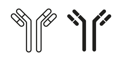 Antibody icon vector illustration. Flat design. Graphic design vector symbols.