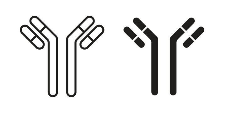 Antibody icon vector illustration. Flat design. Graphic design vector symbols.
