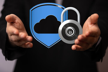 Cloud security, data protection, cyber security, safe data, online privacy, secure storage, cloud...