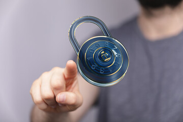 Protecting your information online.  Secure your data with strong passwords and encryption.