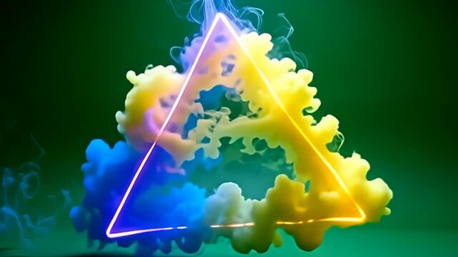 adenine the vagrant disturbance muzzy conceptual triangulum give of glow locoweed birl inward intricate patterns, the lively blueness and glowing yellowness twine and dance, ring adenine