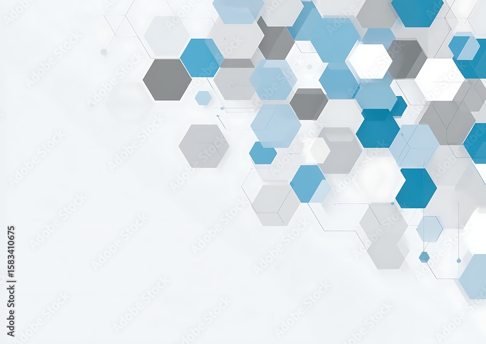Poster minimalistic white background with simple geometric shapes and blank central space, featuring a ligh