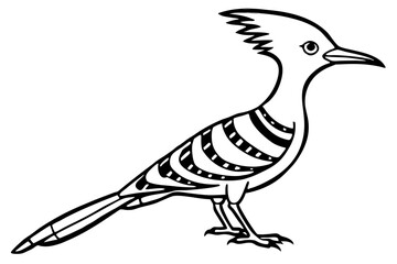 Modern Hoopoe Vector Art