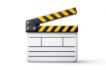 Yellow and Black Film Clapperboard for Movie Production