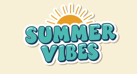 summer vibe poster text