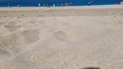 beach sea sand  pebvles background  from egramnoi beach greece
