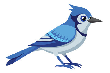 Cartoon Blue Jay Illustration a Vibrant and Detailed Depiction of the Iconic Bird