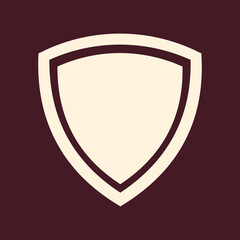 Shield trendy vector art design applicable amazing colorful useful illustration