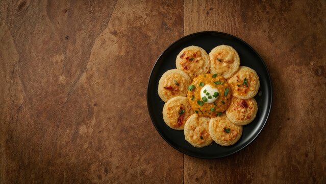 Photo showcasing a traditional lentil and roasted dough dish