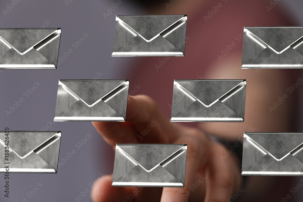 Poster efficient email management. streamline inbox, boost productivity.