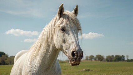 Obraz premium Intimate Shot of a Horse