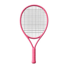 PNG Pink tennis racket illustration.