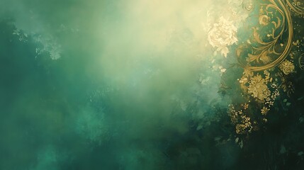 Soft, ornate floral backdrop