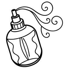 Air freshener line art vector