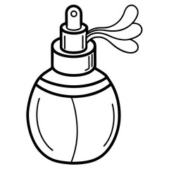Air freshener line art vector