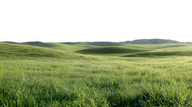 Fresh green grass on transparent background