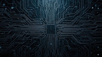 Background featuring technological circuit layout
