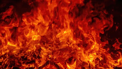 Flame-filled background