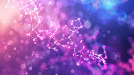 Molecular structure background. Abstract background with molecule DNA. Medical, science and technology concepts