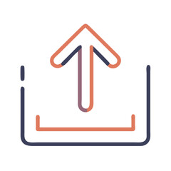 Upload arrow icon Material SVG Icon