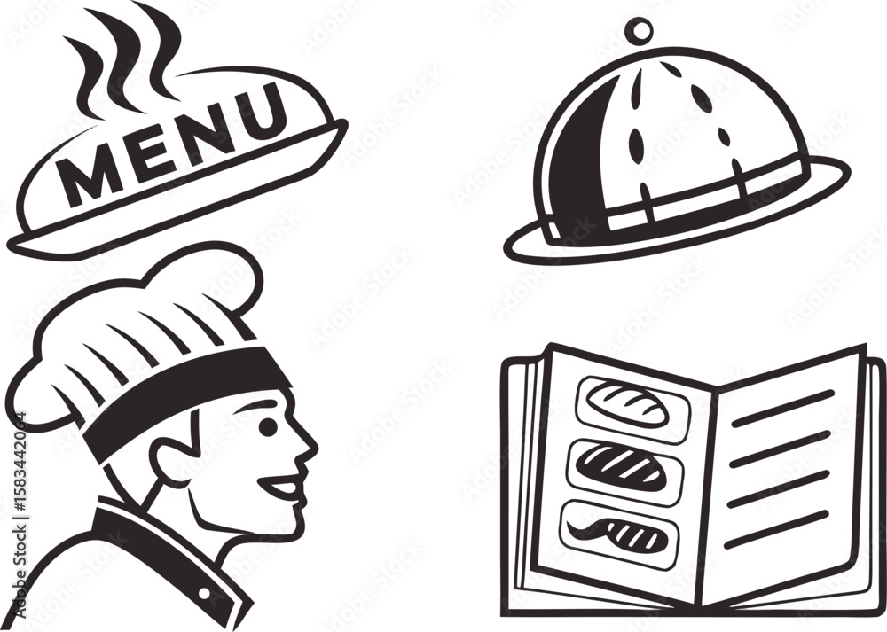 Aufkleber menu icon. option menu symbol for app or website. vector illustration on transparent background.icon
