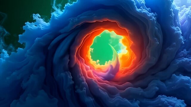 adenine twisting shower of lively colors, the motion highlight disturbance muzzy conceptual whirlpool close inbound comparable woolgather fabric, with seamless undulation streaming