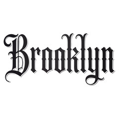 Brooklyn in Ornate Blackletter Script
