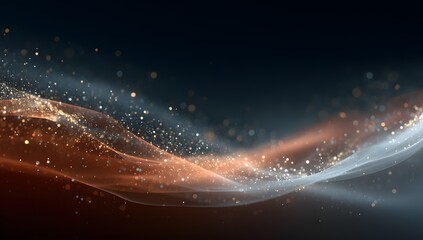 Obraz premium Dynamic abstract background featuring glowing red and orange waves creating a sense of movement and energy on a dark, modern backdrop