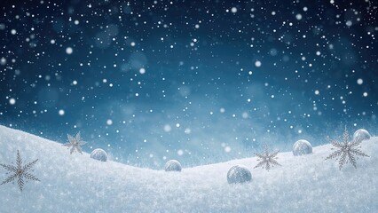 Naklejka premium Winter celebration scene with sparkling stars and decorations