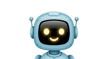 Fototapeta premium robot with a sign