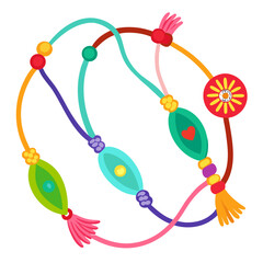 Collection of twelve colorful braided friendship bracelets with intricate thread patterns