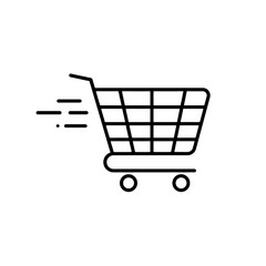 Sleek Shopping Cart Icon: A Universal Symbol for E-Commerce and Retail Transactions