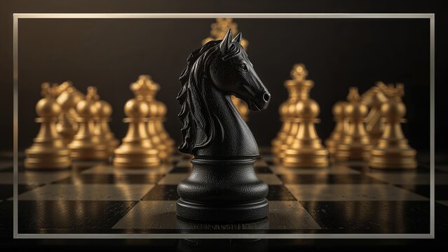 Notice for Chess Event Highlighting Checkmate Arrangement