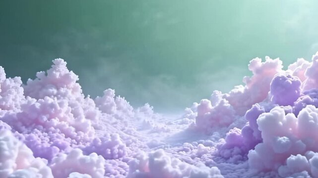 image adenine surreal land of muffle empurple and smooth white birl framing adenine unagitated greens screen, where celestial embodiment purport and flow, create adenine burble surround of