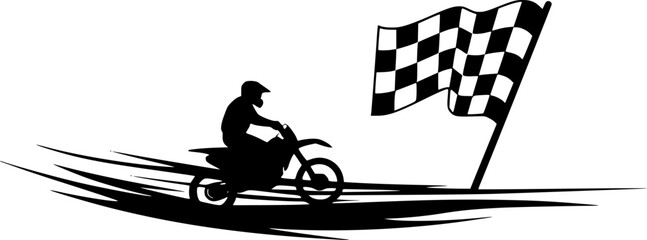 Racing cars and race car stripes set, angled checkered patterns, checkered flag, finish line, motocross labels, dynamic lines, motorsport, racing stripe speed 