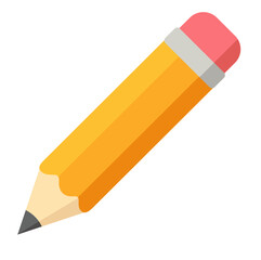 Pencil flat icon. Vector illustration