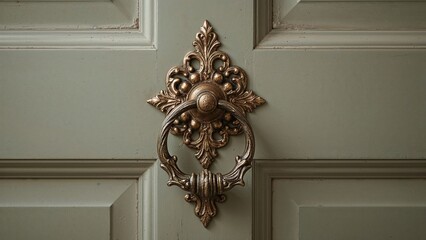 Old-fashioned door knocker