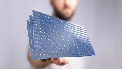 Sustainable energy solutions.  Eco-friendly solar power.  Clean energy future.
