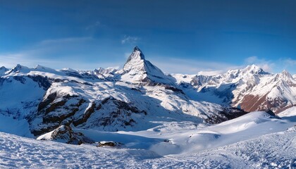 Fototapeta premium Matterhorn, Swiss Alps - panorama view