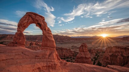Late Day Views of a Renowned Arch Landmark