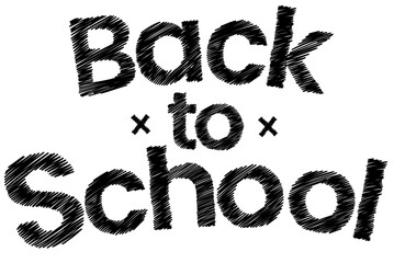 Back To School Text Vector